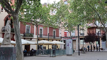 Descubre el barrio mediante fotos.